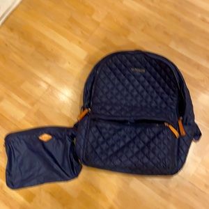 Large navy metro backpack.  Like new.